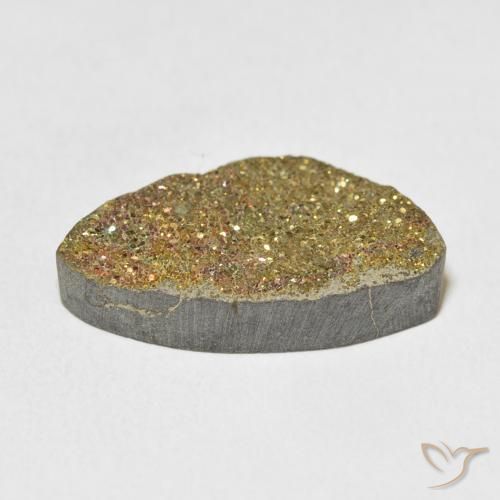 Pirita arcoiris Multicolor natural de 11.68 ct, Elegante, Opaco