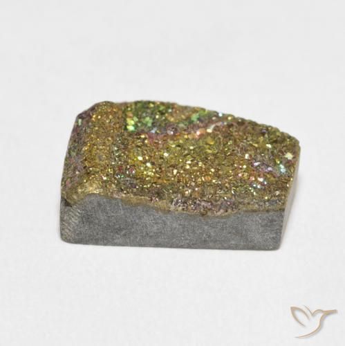 Pirita arcoiris Multicolor natural de 7.37 ct, Elegante, Opaco