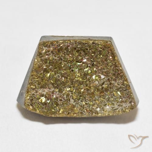 12.28ct Natural Multicolor Pirita arcoiris, Elegante, Opaco
