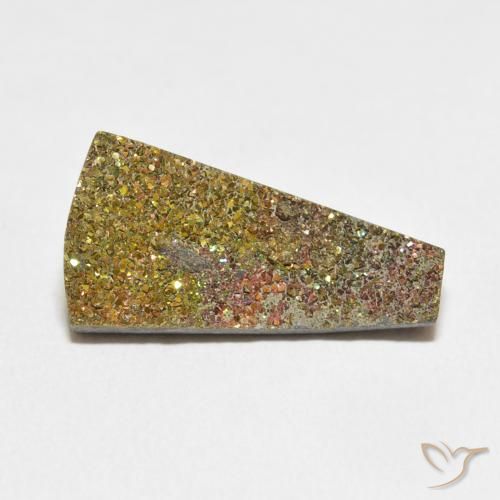7.74ct Natural Multicolor Pirita arcoiris, Elegante, Opaco