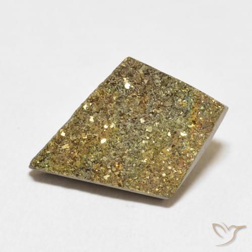 Pirita arcoiris Multicolor natural de 6.51 ct, Elegante, Opaco