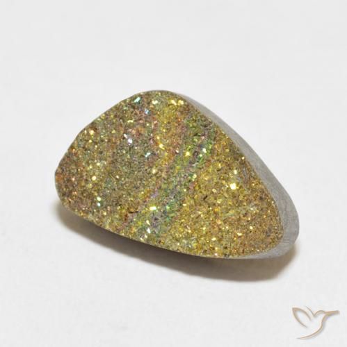 Pirita arcoiris Multicolor natural de 5.60 ct, Elegante, Opaco