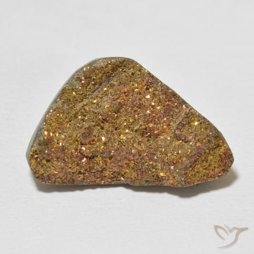 11.55ct Natural Multicolor Pirita arcoiris, Elegante, Opaco
