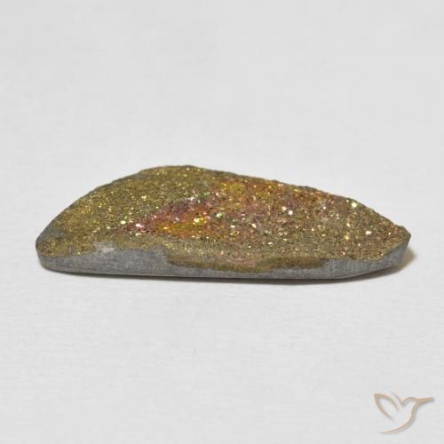Pirita arcoiris Multicolor natural de 7.56 ct, Elegante, Opaco