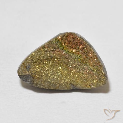6.24ct Natural Multicolor Pirita arcoiris, Elegante, Opaco