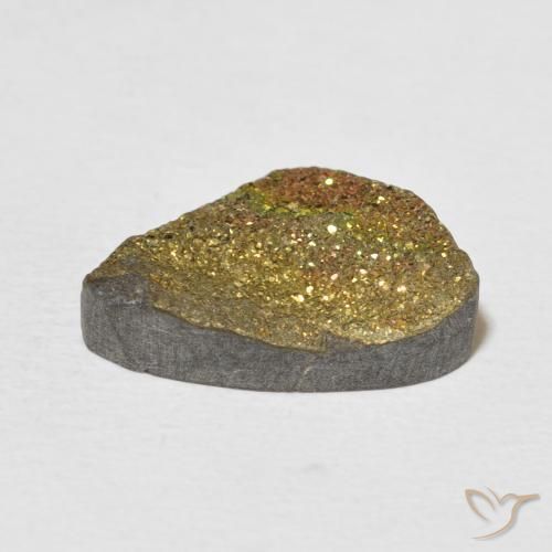 Pirita arcoiris Multicolor natural de 6.24 ct, Elegante, Opaco