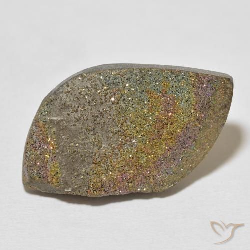 23.02ct Natural Multicolor Pirita arcoiris, Elegante, Opaco