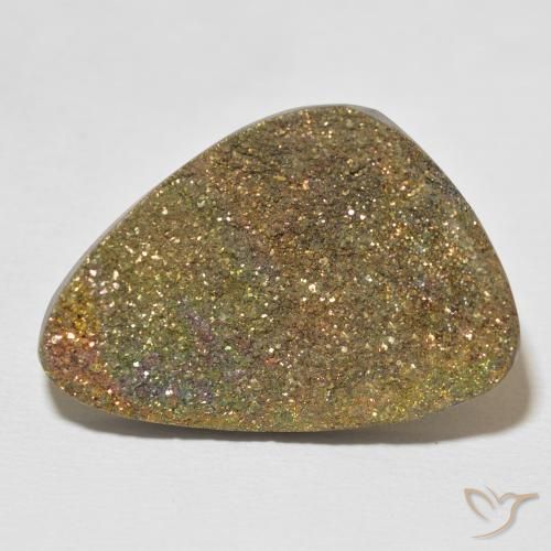 24.80ct Natural Multicolor Pirita arcoiris, Elegante, Opaco