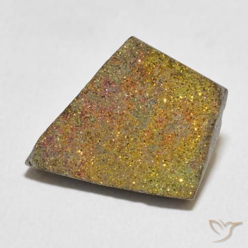 Pirita arcoiris Multicolor natural de 5.04 ct, Elegante, Opaco