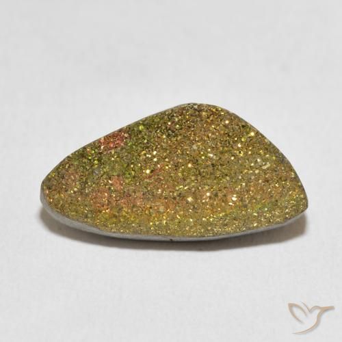 7.15ct Natural Multicolor Pirita arcoiris, Elegante, Opaco