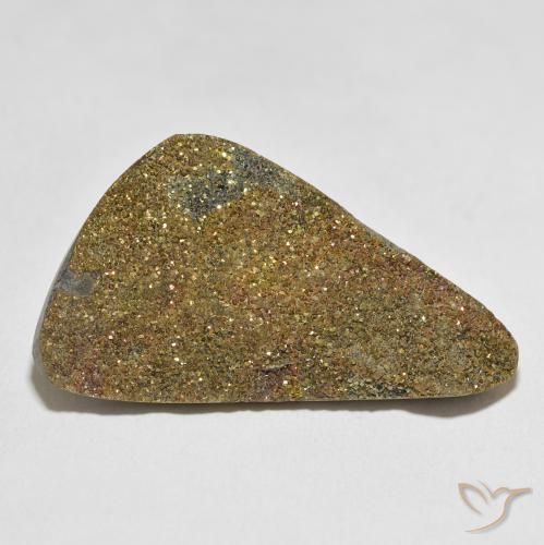30.17ct Natural Multicolor Pirita arcoiris, Elegante, Opaco