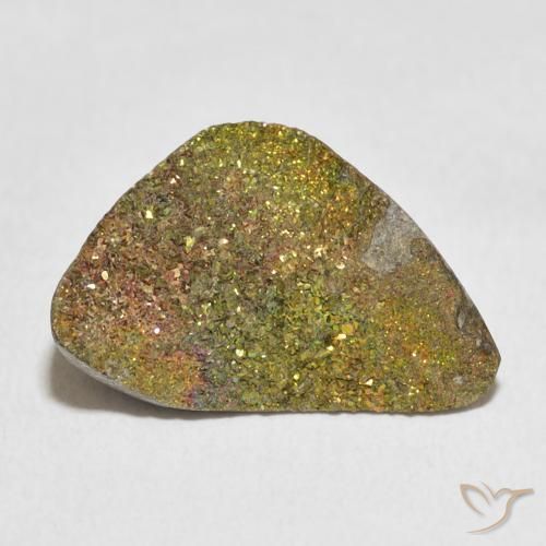 7.89ct Natural Multicolor Pirita arcoiris, Elegante, Opaco