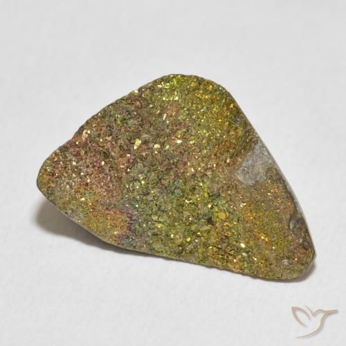 Pirita arcoiris Multicolor natural de 7.89 ct, Elegante, Opaco
