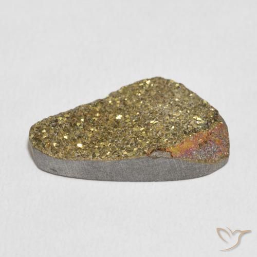 Pirita arcoiris Multicolor natural de 10.13 ct, Elegante, Opaco