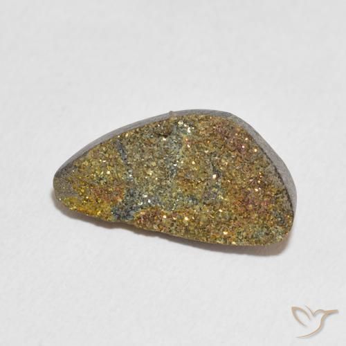 Pirita arcoiris Multicolor natural de 5.34 ct, Elegante, Opaco