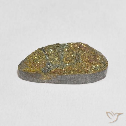 Pirita arcoiris Multicolor natural de 5.34 ct, Elegante, Opaco