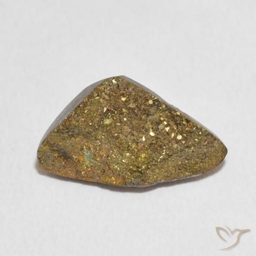 4.50ct Natural Multicolor Pirita arcoiris, Elegante, Opaco