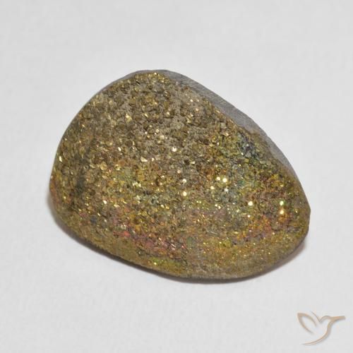 Pirita arcoiris Multicolor natural de 17.03 ct, Elegante, Opaco