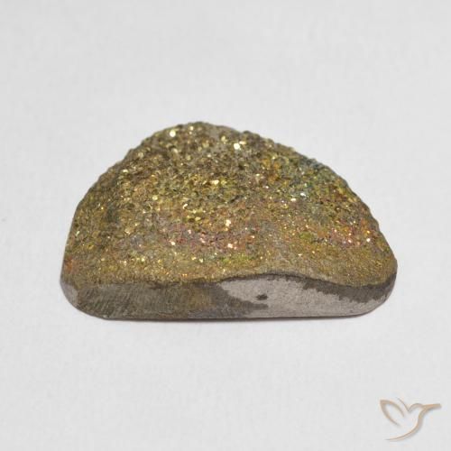 Pirita arcoiris Multicolor natural de 17.03 ct, Elegante, Opaco