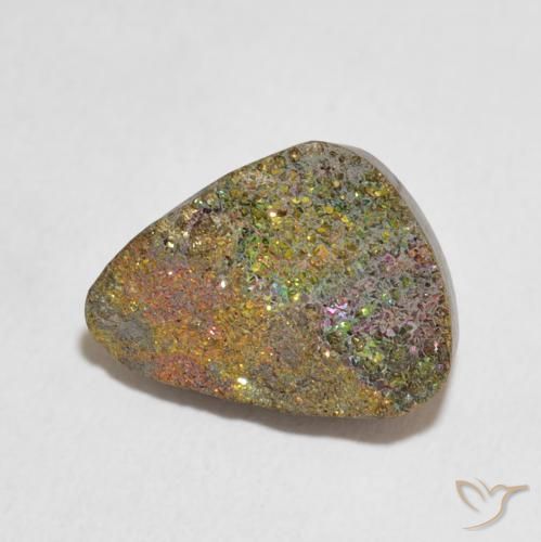 Pirita arcoiris Multicolor natural de 9.51 ct, Elegante, Opaco