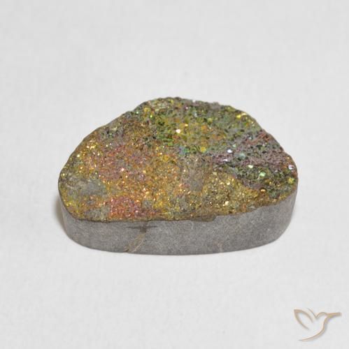 Pirita arcoiris Multicolor natural de 9.51 ct, Elegante, Opaco