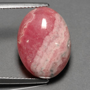 Rodocrosita multicolor natural de 12,06 ct, corte óvalo, opaco