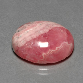 Rodocrosita multicolor natural de 12,06 ct, corte óvalo, opaco
