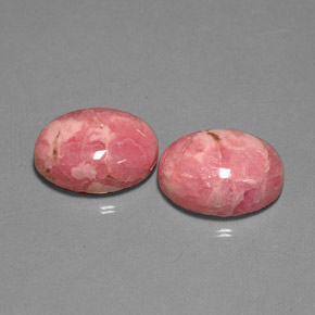 Gemas de rodocrosita multicolor natural de  ct, corte óvalo, opaco