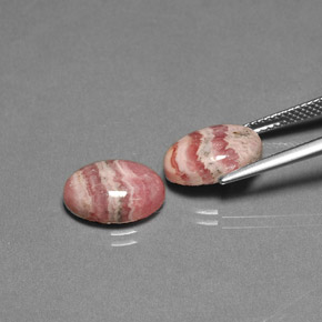Gemas de Rodocrosita Multicolor natural de  ct, Corte Óvalo, Opaco