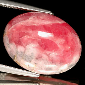 Rodocrosita multicolor natural de 12,48 ct, corte óvalo, opaco