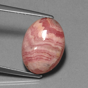Rodocrosita Multicolor natural de 8.65 ct, Corte Óvalo, Opaco