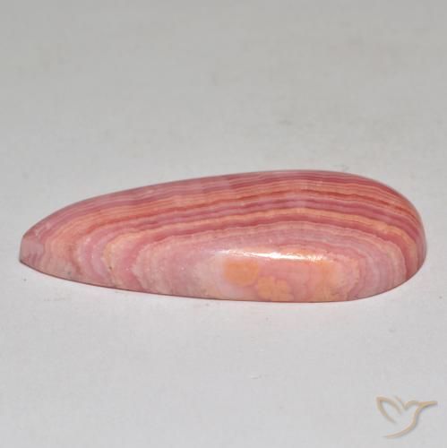 Rodocrosita Multicolor natural de 31.44 ct, En forma de pera, Opaco
