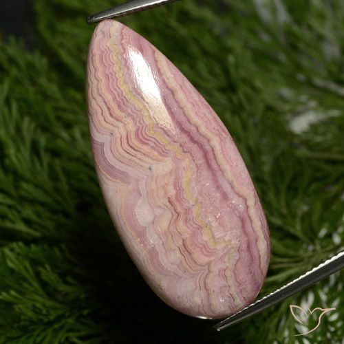 29.29ct Natural Multicolor Rodocrosita, En forma de pera, Opaco
