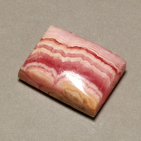 Rodocrosita rosa natural de 16,08 ct, baguette, opaco