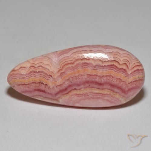29.20ct Natural Multicolor rodocrosita, En forma de pera, Opaco