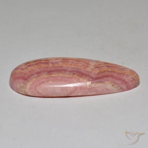 Rodocrosita Multicolor natural de 29.20 ct, En forma de pera, Opaco