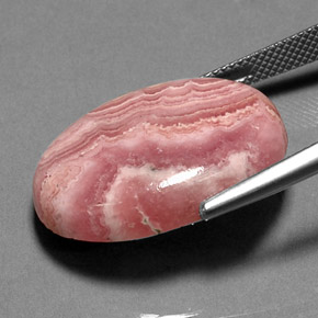 Rodocrosita Multicolor natural de 29.59 ct, Corte Óvalo, Opaco