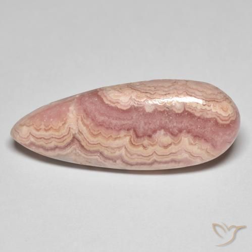 24.94ct Natural Multicolor rodocrosita, En forma de pera, Opaco