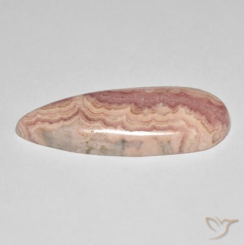 Rodocrosita Multicolor natural de 24.94 ct, En forma de pera, Opaco
