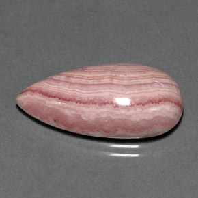 Rodocrosita rosa natural de 15,84 ct, en forma de pera, opaco