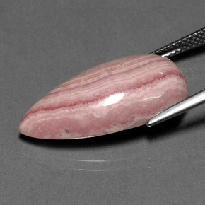 Rodocrosita rosa natural de 15,84 ct, en forma de pera, opaco