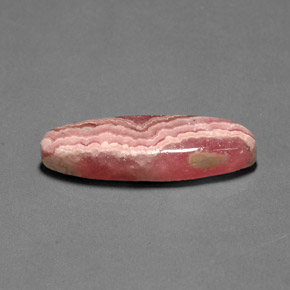 Rodocrosita multicolor natural de 22,24 ct, corte óvalo, opaco