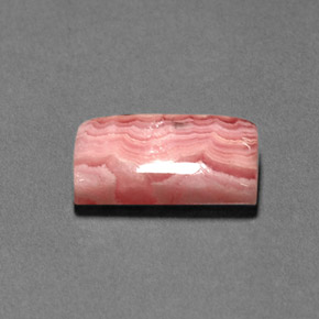Rodocrosita multicolor natural de 6,37 ct, baguette, opaco