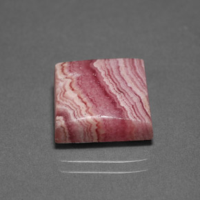 Rodocrosita multicolor natural de 10,68 ct, cuadrado, opaco