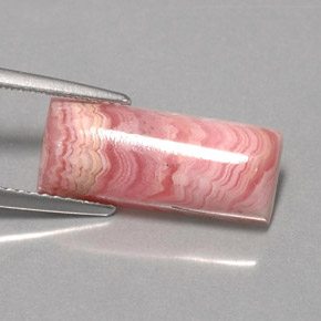 Rodocrosita Multicolor natural de 5.91 ct, Corte Baguette, Opaco