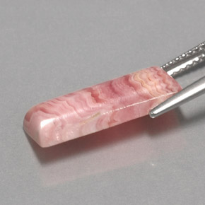 Rodocrosita Multicolor natural de 5.91 ct, Corte Baguette, Opaco