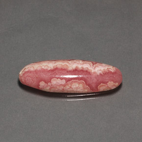 Rodocrosita multicolor natural de 19,58 ct, corte óvalo, opaco