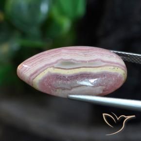 Rodocrosita Multicolor natural de 18.43 ct, En forma de pera, Opaco