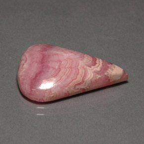 Rodocrosita rosa natural de 15,55 ct, en forma de pera, opaco