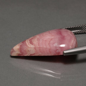 Rodocrosita rosa natural de 15,55 ct, en forma de pera, opaco